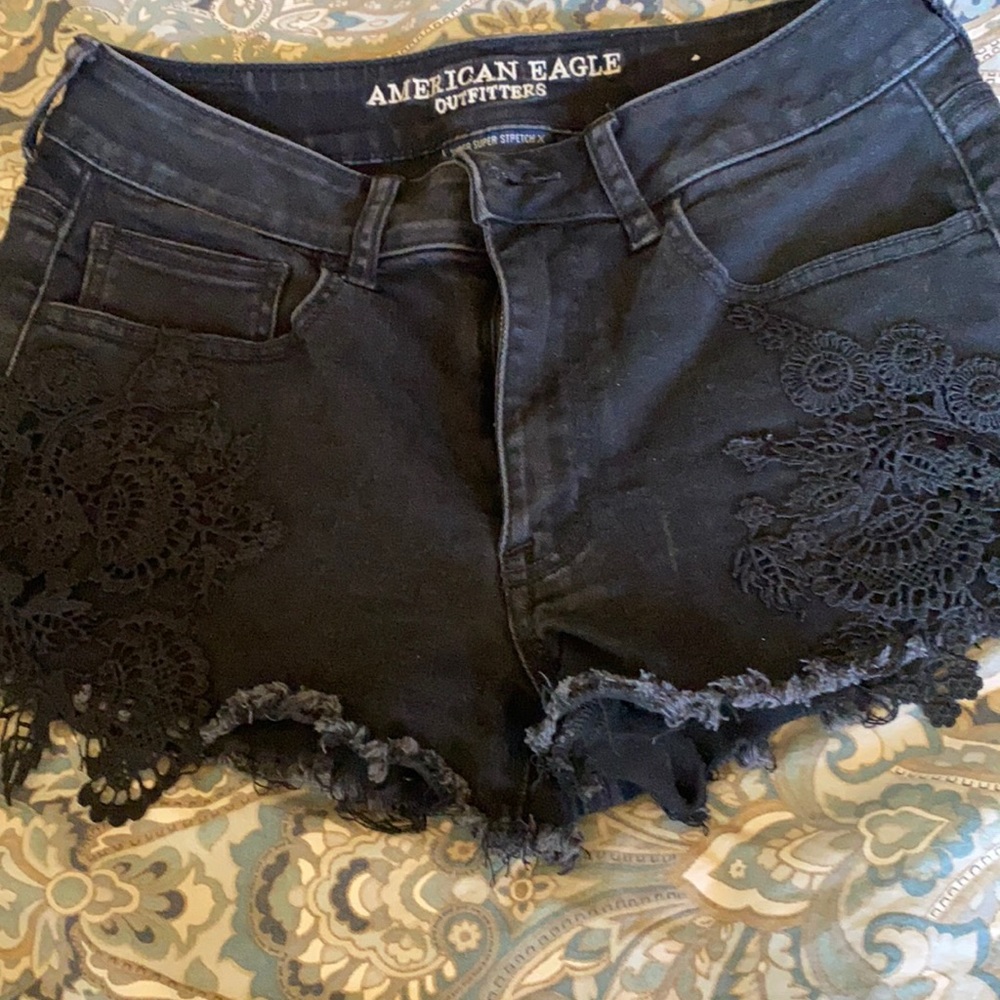 American Eagle black shorts